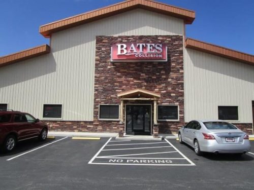 the entrance of Bates Collision